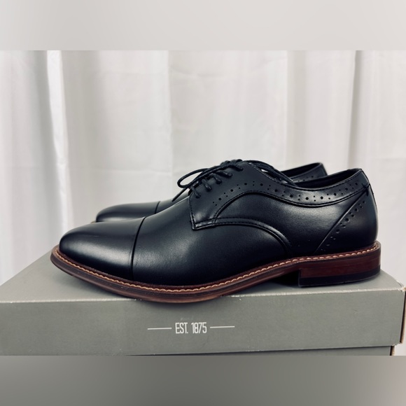 STACY ADAMS Men's, Maddox Black Cap Toe Oxford Redzone Collection  US 7M.   NIB - Picture 13 of 15